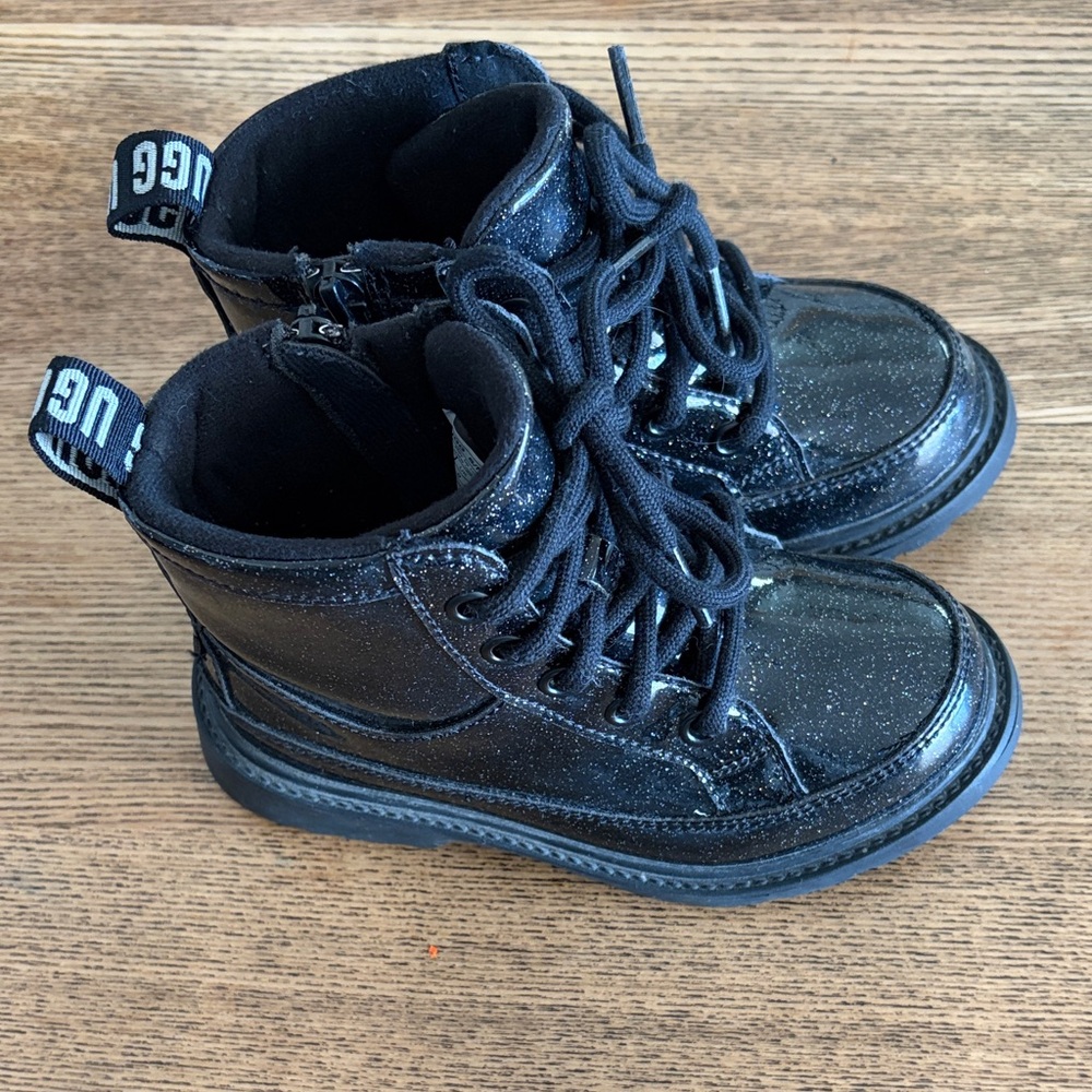 UGG T Robley Glitter Black Kids Boots